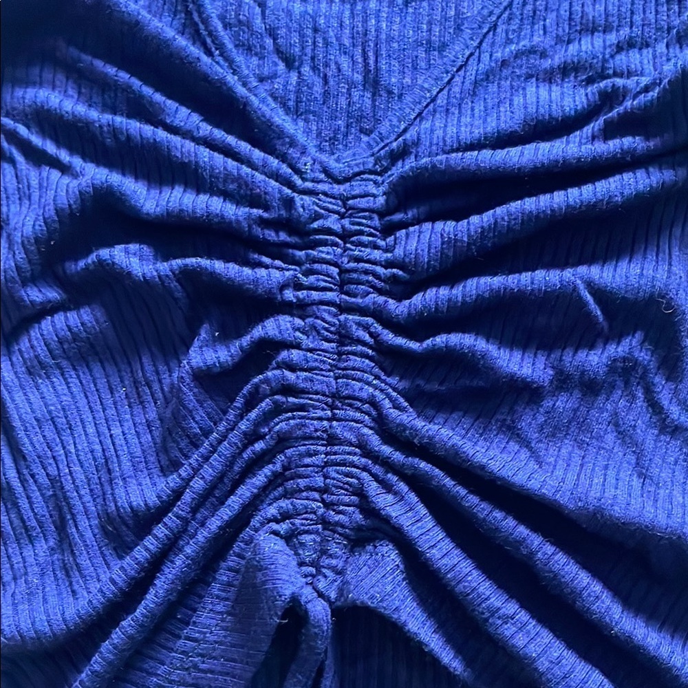 Antistar Navy Ruched Tank Top - Picture 2 of 6
